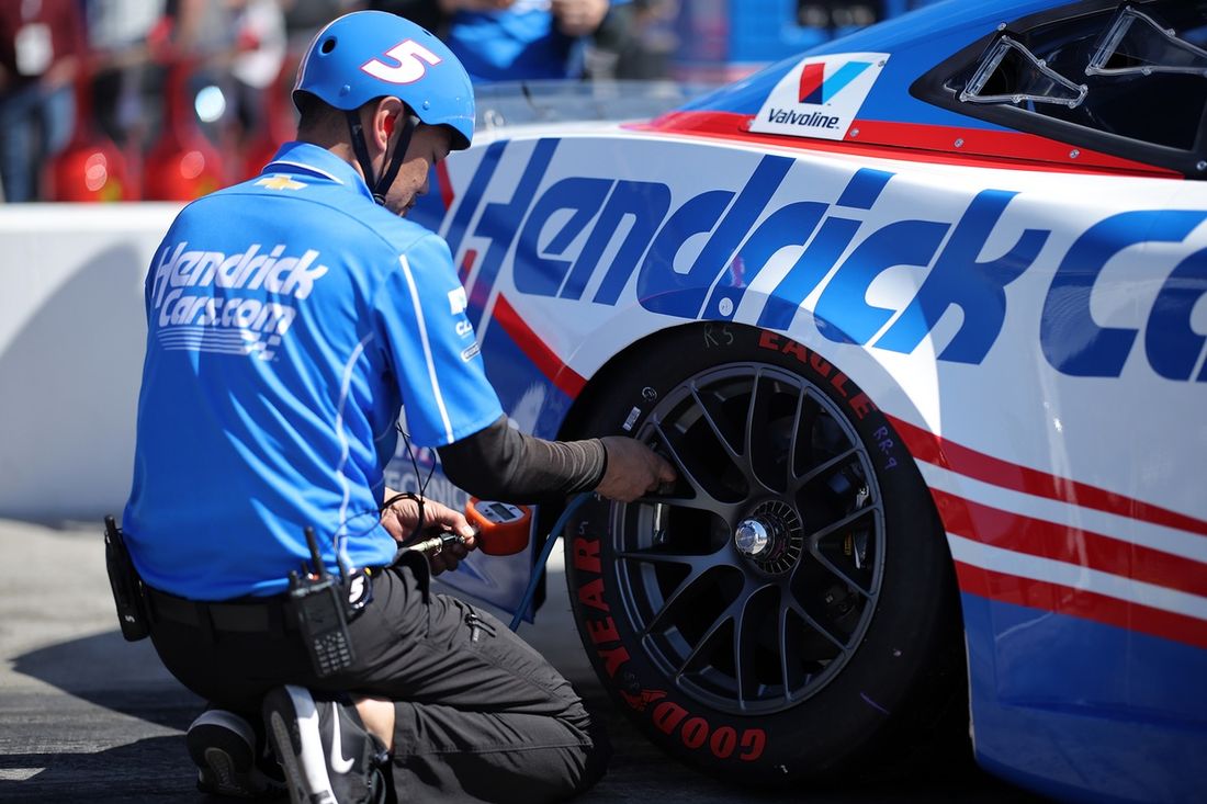 Kyle Larson, Hendrick Motorsports Chevrolet, tripulación
