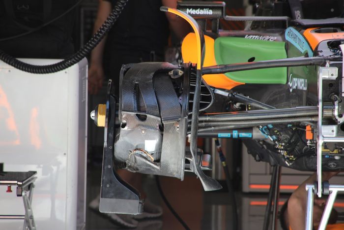 Detalle del freno McLaren MCL60