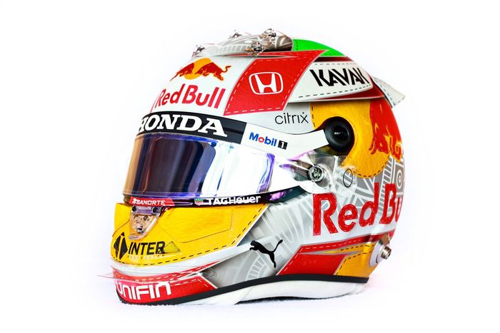 El casco de Sergio Pérez, Red Bull Racing
