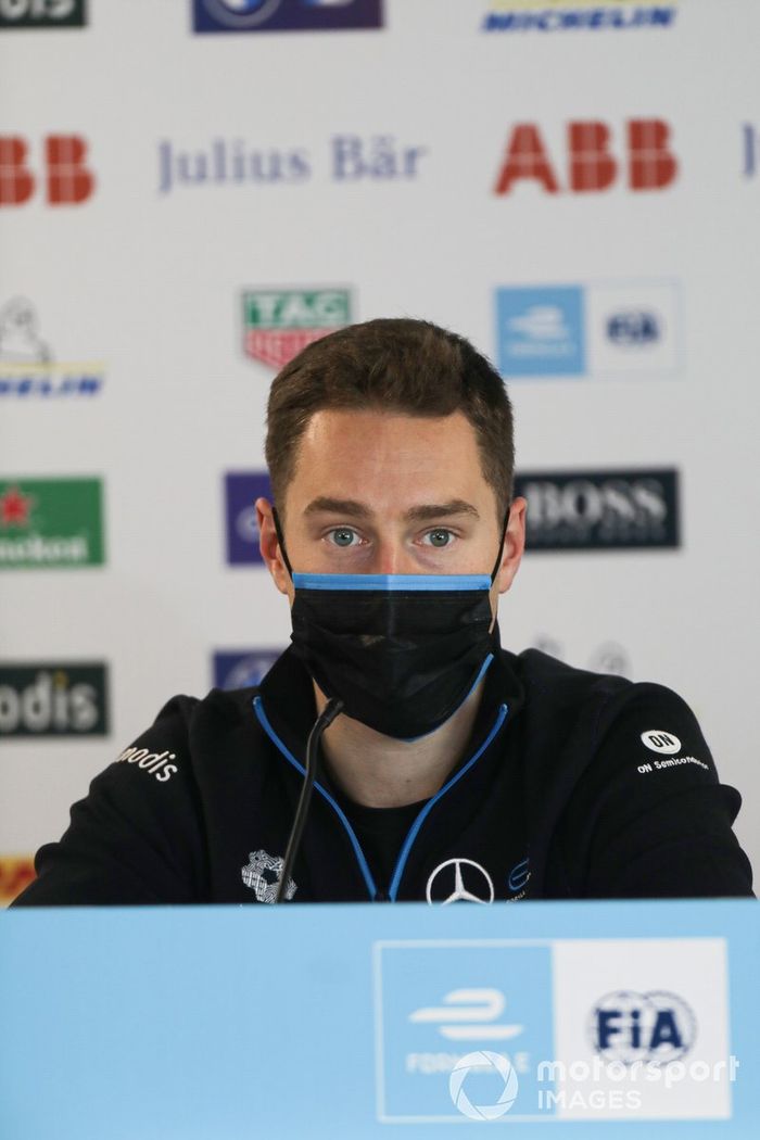Stoffel Vandoorne, Mercedes Benz EQ, in the press conference