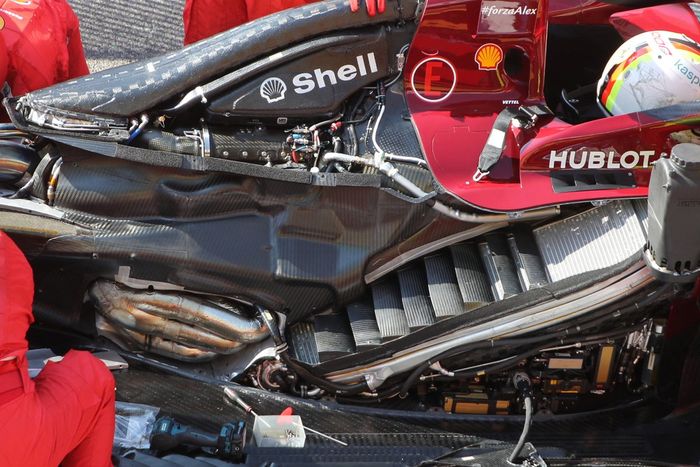 Detalle del Ferrari SF1000