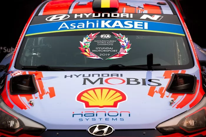 Celebración del campeonato de equipos de Hyundai Motorsport