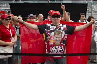Un tifoso di Sebastian Vettel, Ferrari