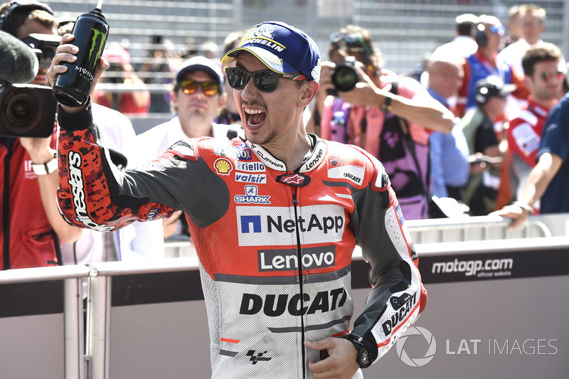 Ganador de la carrera Jorge Lorenzo, Ducati Team
