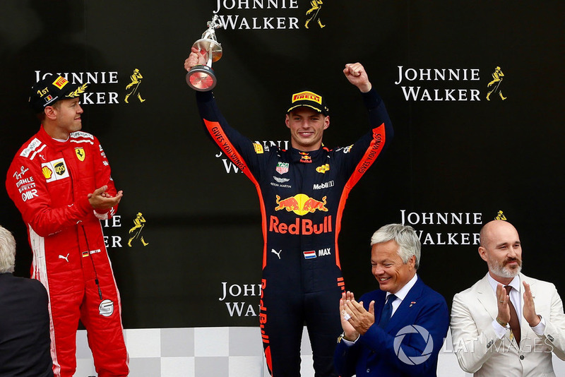 Себастьян Феттель, Ferrari, Макс Ферстаппен, Red Bull Racing