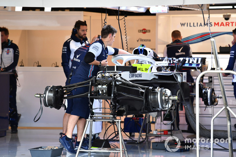 Williams FW41 in the garage