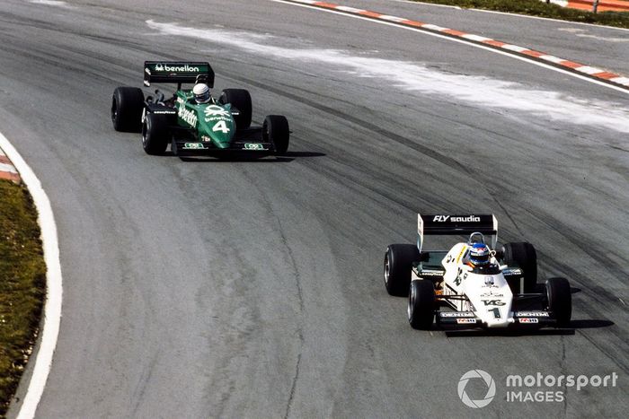 Keke Rosberg, Williams FW08C Ford, Danny Sullivan, Tyrrell 011 Ford