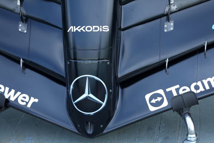 Mercedes W14 detalles técnicos