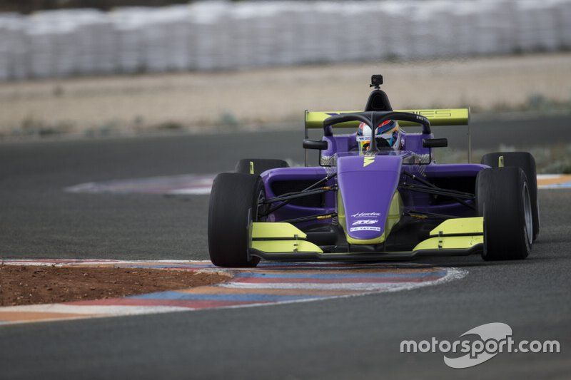 Track action in the W Series Tatuus F3 T-318 car