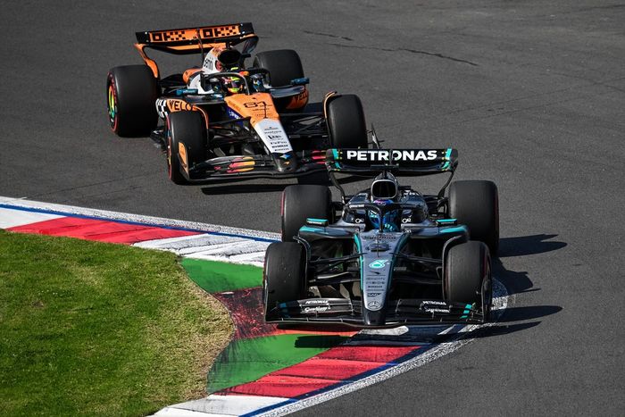 Oscar Piastri, McLaren, George Russell, Mercedes