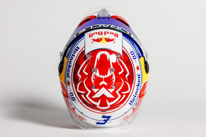 Casque de Max Verstappen, Red Bull Racing  