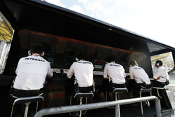 Mercedes AMG F1 Team pit duvarı