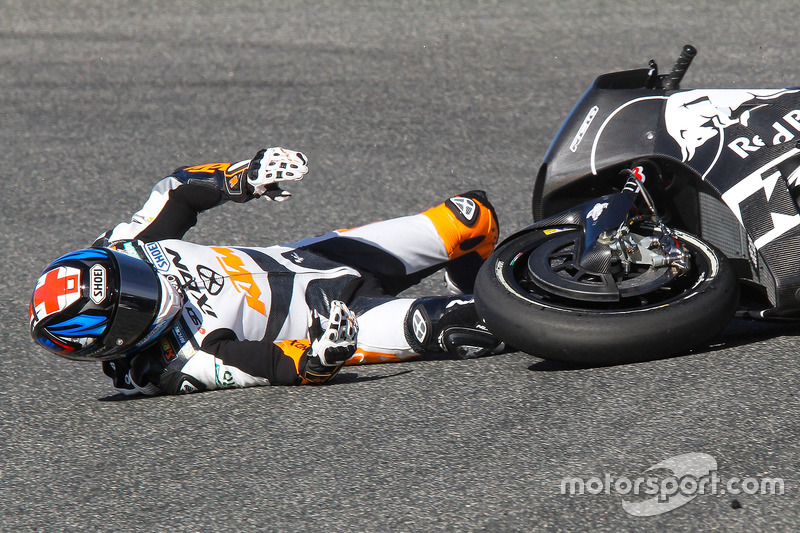 Bradley Smith, Red Bull KTM Factory Racing, accidente