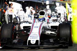 Felipe Massa, Williams FW40, exits from a pit stop