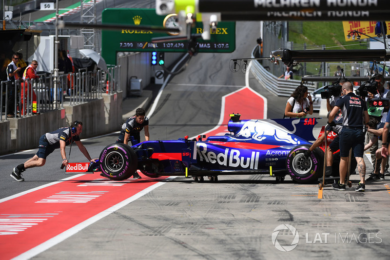 The car of Daniil Kvyat, Scuderia Toro Rosso STR12