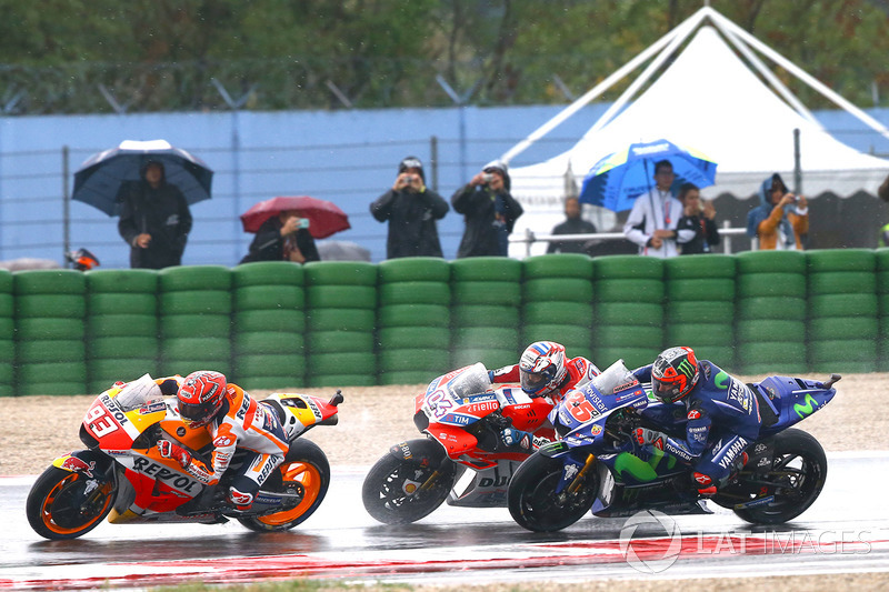 Márquez devant Dovizioso et Viñales