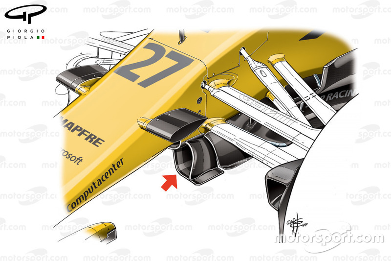 Renault R.S.17 turning vanes, Azerbaijan GP