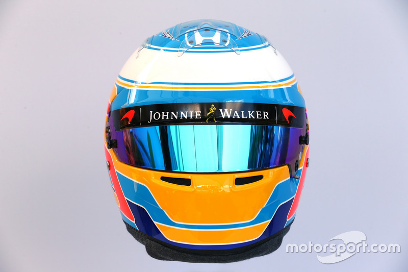 Le casque de Fernando Alonso, McLaren