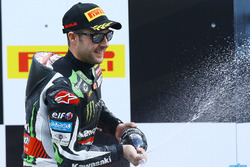 Podium : le vainqueur Jonathan Rea, Kawasaki Racing