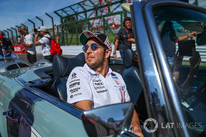 Sergio Perez, Sahara Force India en el desfile de pilotos