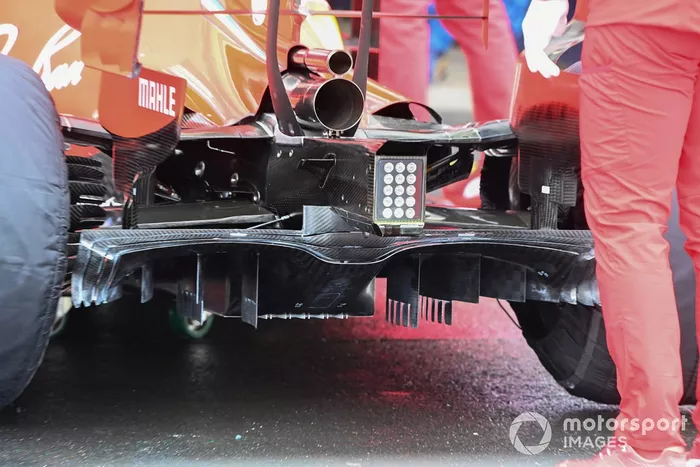 Detalle del difusor trasero del Ferrari SF1000