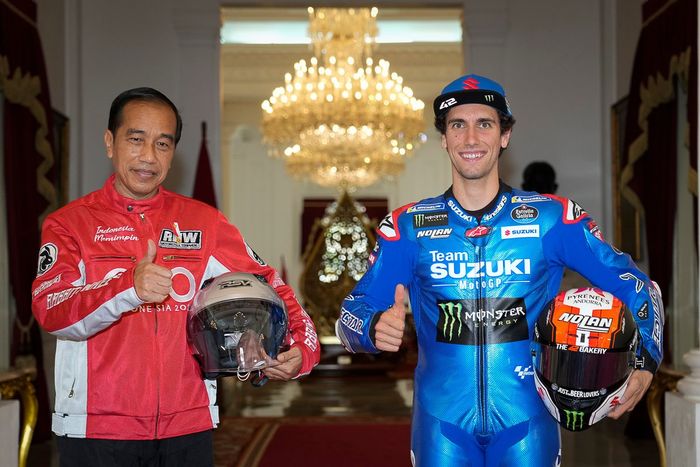 Álex Rins, Team Suzuki MotoGP, Joko Widodo, presidente de Indonesia