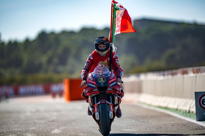 El campeón del mundo de MotoGP Francesco Bagnaia, del equipo Ducati