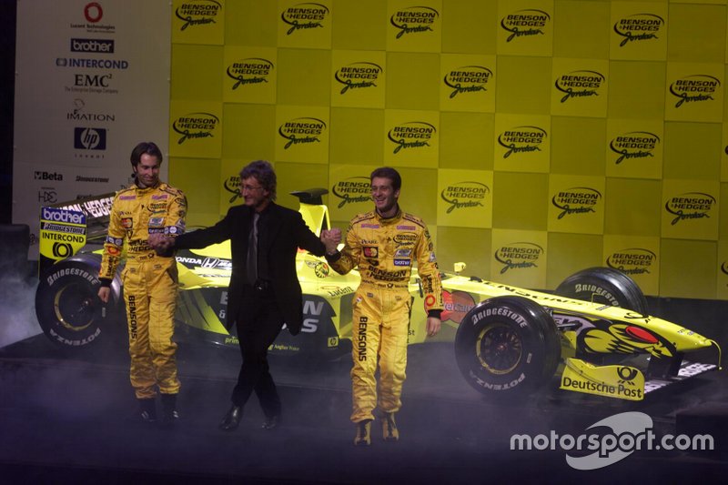 Heinz-Harald Frentzen, Eddie Jordan, Jarno Trulli, Jordan