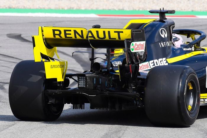 Daniel Ricciardo, Renault R.S.19, detalle trasero