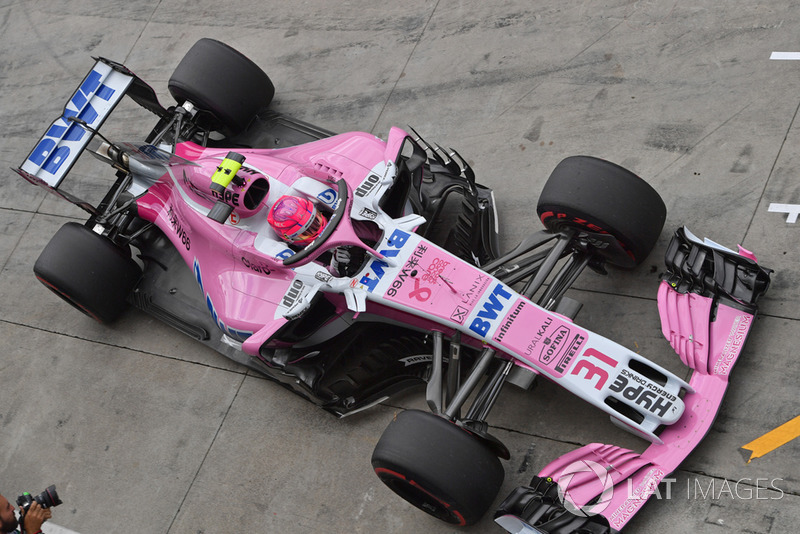 7 місце — Естебан Окон, Force India. Умовний бал — 12,65