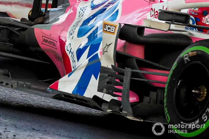 Racing Point RP20 sidepods detail