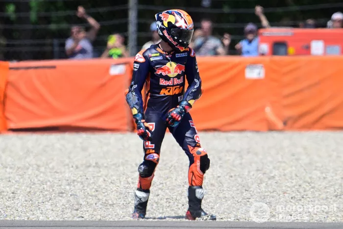 Jack Miller, caída del Red Bull KTM Factory Racing