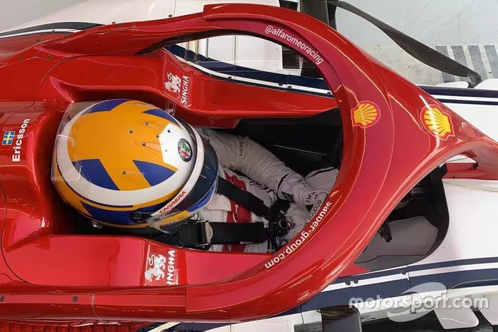 Marcus Ericsson, Alfa Romeo C38, Test Pirelli al Red Bull Ring