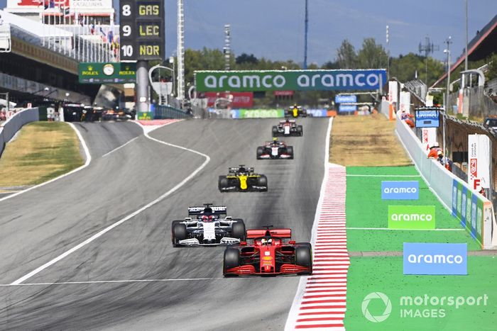 Sebastian Vettel, Ferrari SF1000, Daniil Kvyat, AlphaTauri AT01, Daniel Ricciardo, Renault F1 Team R.S.20, Kevin Magnussen, Haas VF-20