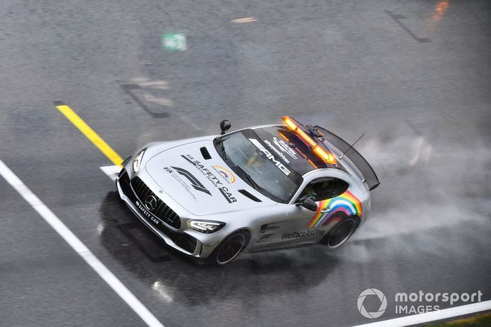 El Safety Car en la lluvia del Red Bull Ring