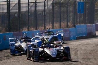 Sam Bird, Envision Virgin Racing, Audi e-tron FE05, Antonio Felix da Costa, BMW I Andretti Motorsports, BMW iFE.18, Alexander Sims, BMW I Andretti Motorsports, BMW iFE.18