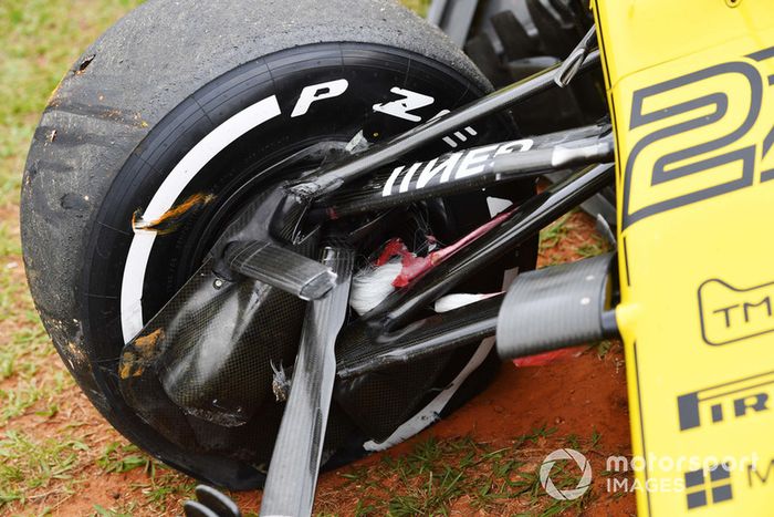 Coche chocado de Nico Hulkenberg, Renault Sport F1 Team R.S. 18  