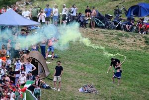 Spectators attend the Italian Moto GP Grand Prix 