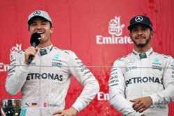 Podium: 1. Nico Rosberg, Mercedes AMG F1; 3. Lewis Hamilton, Mercedes AMG F1