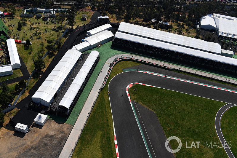 Aerial view of the track