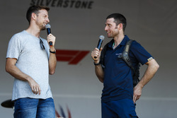 Guy Martin talks to Jenson Button on stage