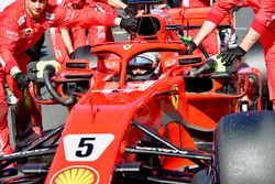 Sebastian Vettel, Ferrari SF71H on the grid