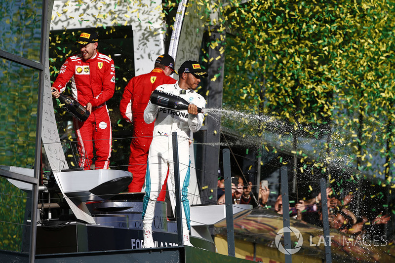 Lewis Hamilton, Mercedes AMG F1, üSebastian Vettel, Ferrari, Kimi Raikkonen, Ferrari