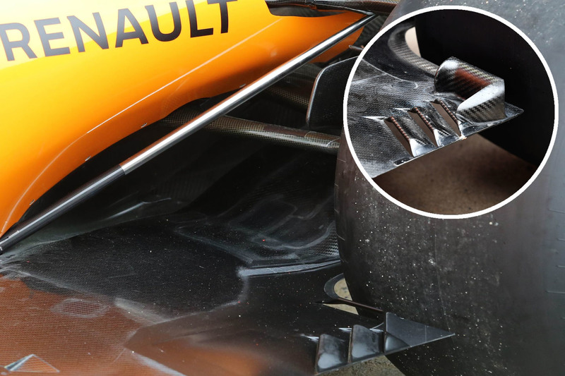 McLaren MCL33, comparazione del fondo