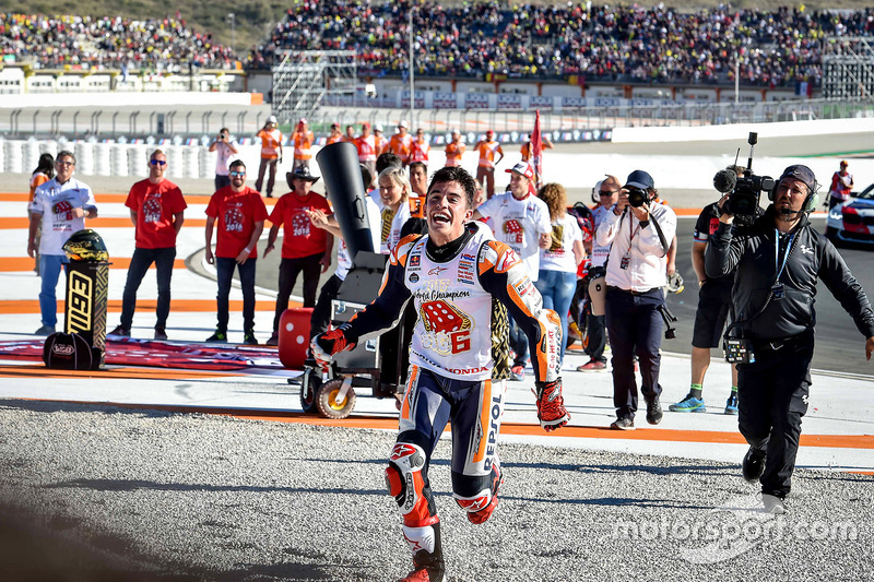 Le Champion du monde Marc Marquez, Repsol Honda Team fête son titre