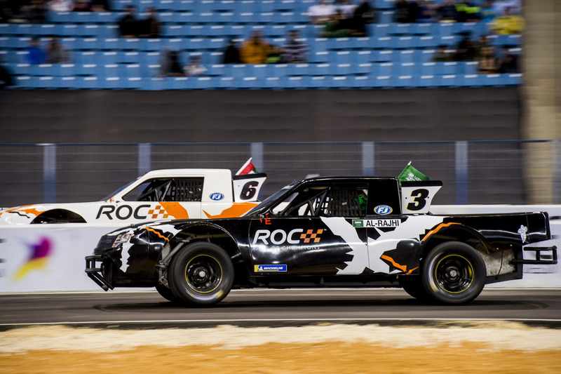 Yazeed Al-Rajhi of Team Saudi Arabia driving the Xtreme Pickup