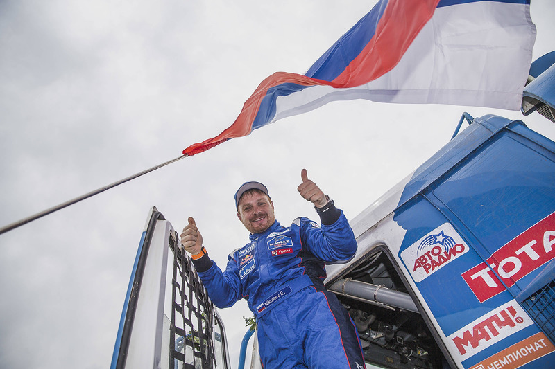 Le vainqueur camions Eduard Nikolaev, Team KAMAZ Master