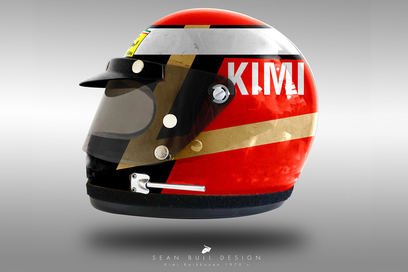 Casco concepto 1970 de Kimi Raikkonen