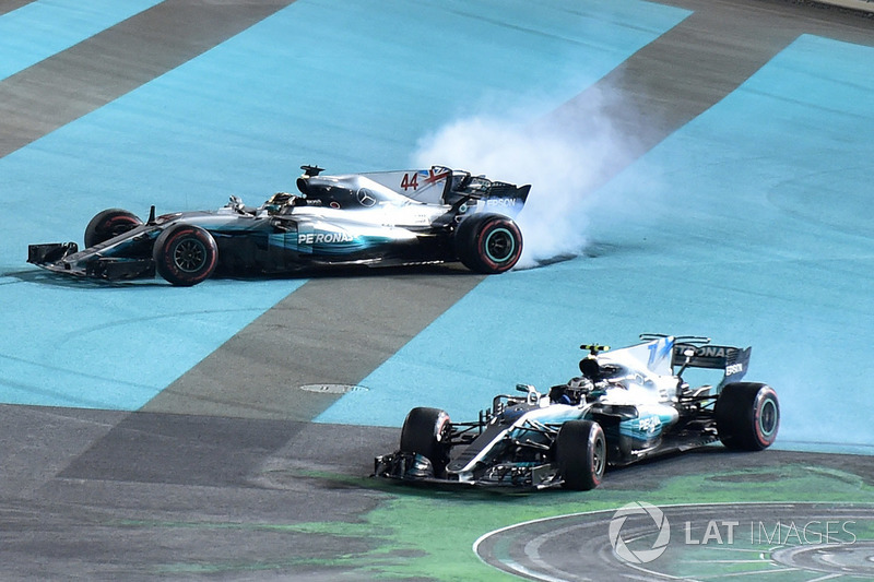 Race winner Valtteri Bottas, Mercedes-Benz F1 W08, second place Lewis Hamilton, Mercedes-Benz F1 W08