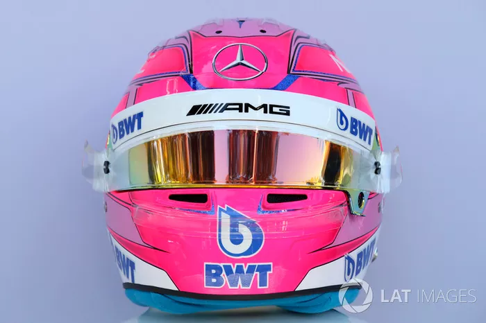 Casco de Esteban Ocon, Force India F1